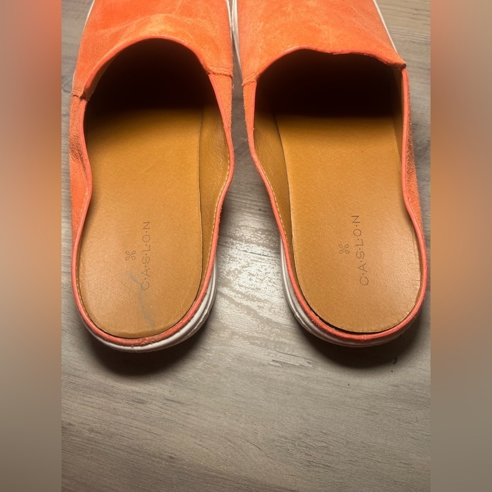 Caslon Women's Orange Suede Slip On Driving Shoes, Size 7.5M - Picture 5 of 7